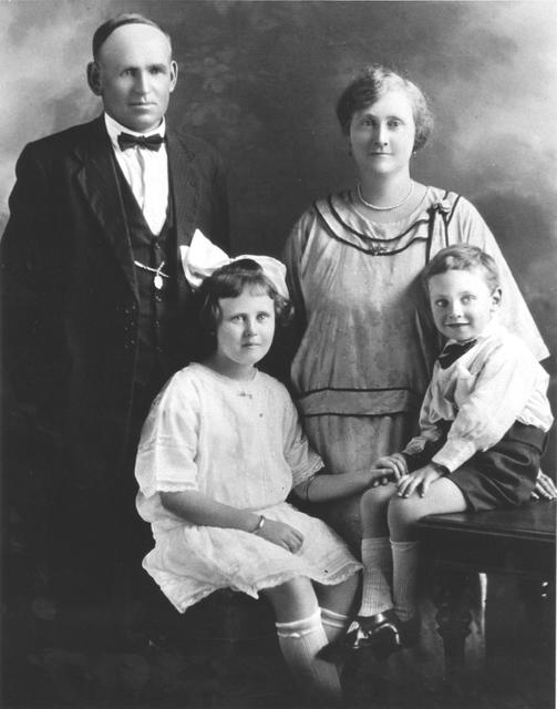 John Albert Butler and family