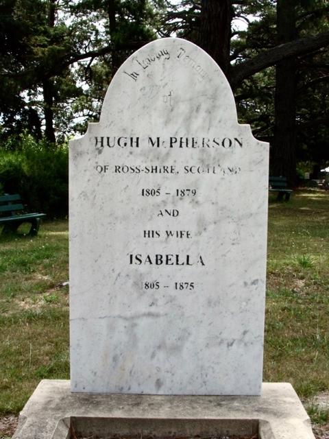 Hugh and Isabell McPherson's grave
