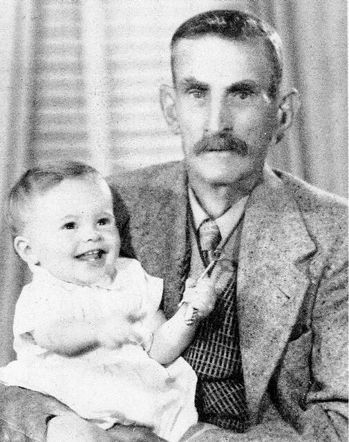 Harry Curran and great grandson