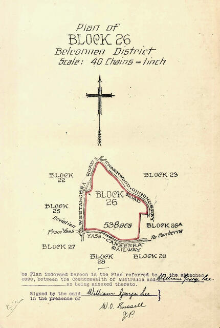 Block 26 Belconnen, Rose Hill - Soldier Settlement Block