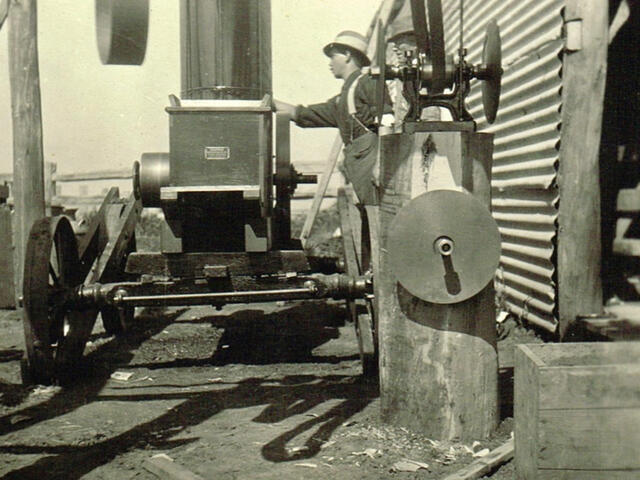 1950's shearing machine