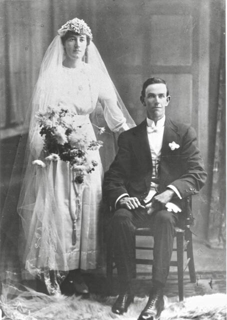 William Gillespie and bride Lillian Reid