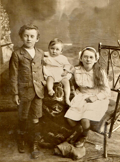 Noel, William and Vera Burton