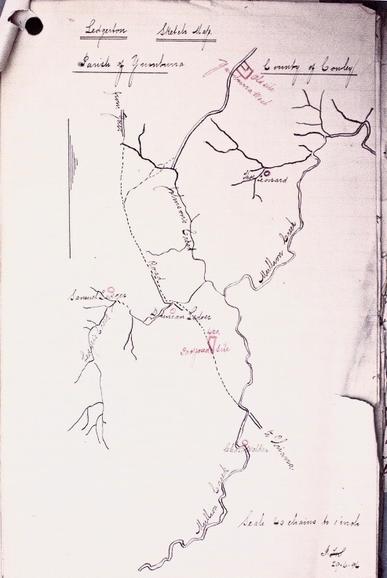 Sketch map Ledgerton school location 1896