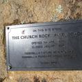 Church Rock Valley plaque
